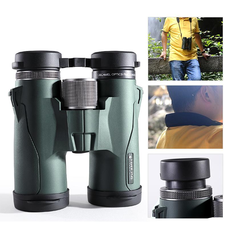USCAMEL Binoculars 10x42 Military HD High Power Telescope Professional Hunting Outdoor,Army Green