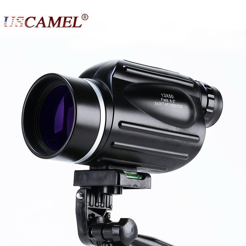 Hunting 13x50 Big Vision Monocular Powerful Handheld Telescope Eyepiece Spotting Scope Sport Watch with Handle USCAMEL