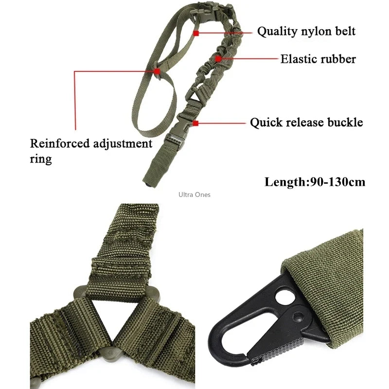 Tactical One Point Gun Sling Military Strap Airsoft Rifle Slings Paintball Shooting Hunting Accessories Single Point Gun Rope