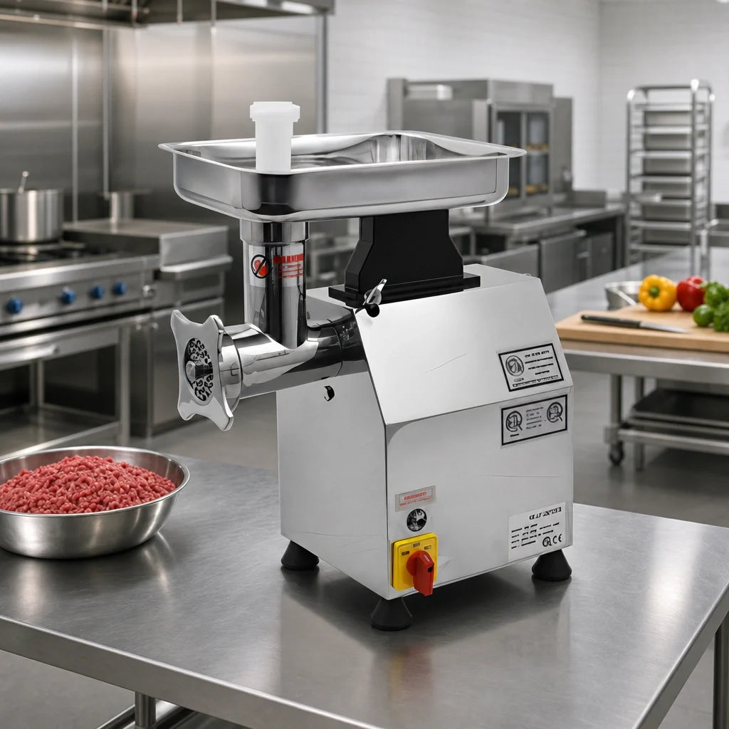 Uniworld Heavy Duty Gear-Driven #12 Electric Meat Grinder, 1 HP Bench Model