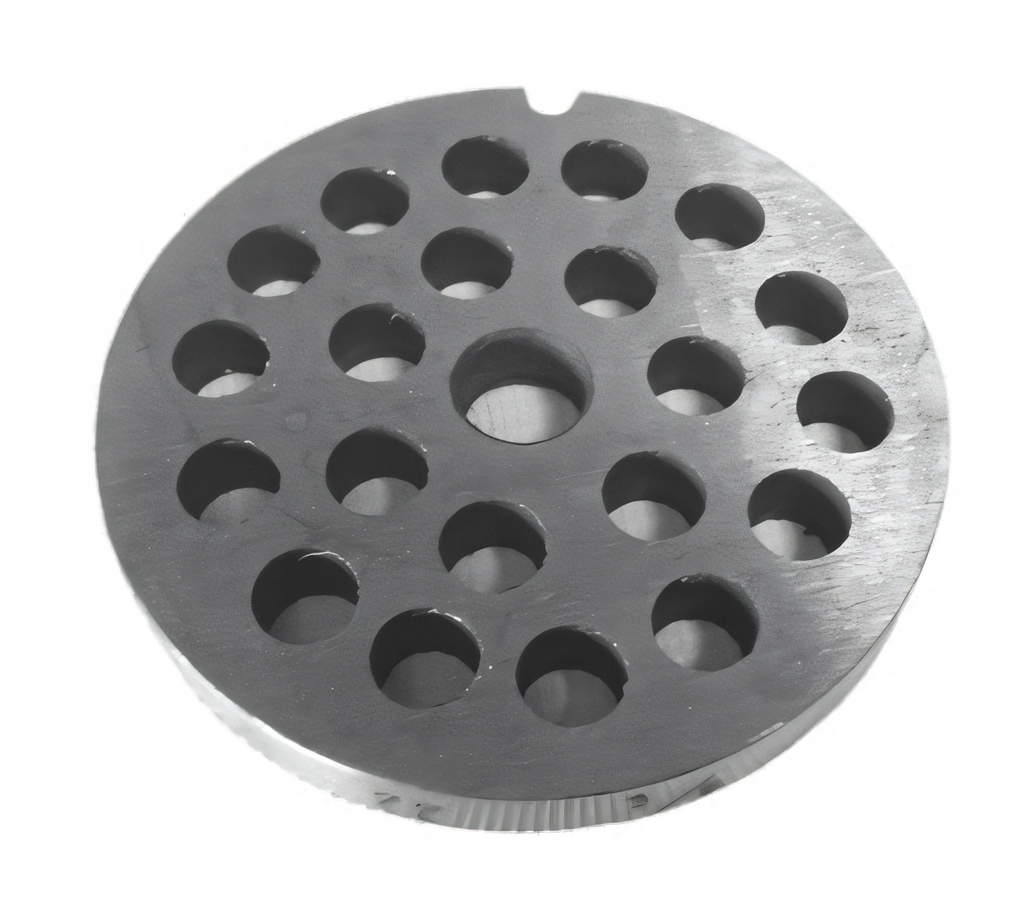 Uniworld Foodservice Equipment 822GP3/8 Meat Grinder Plate, #22 Hub, 3/8-inch, Polished Steel Case of 12