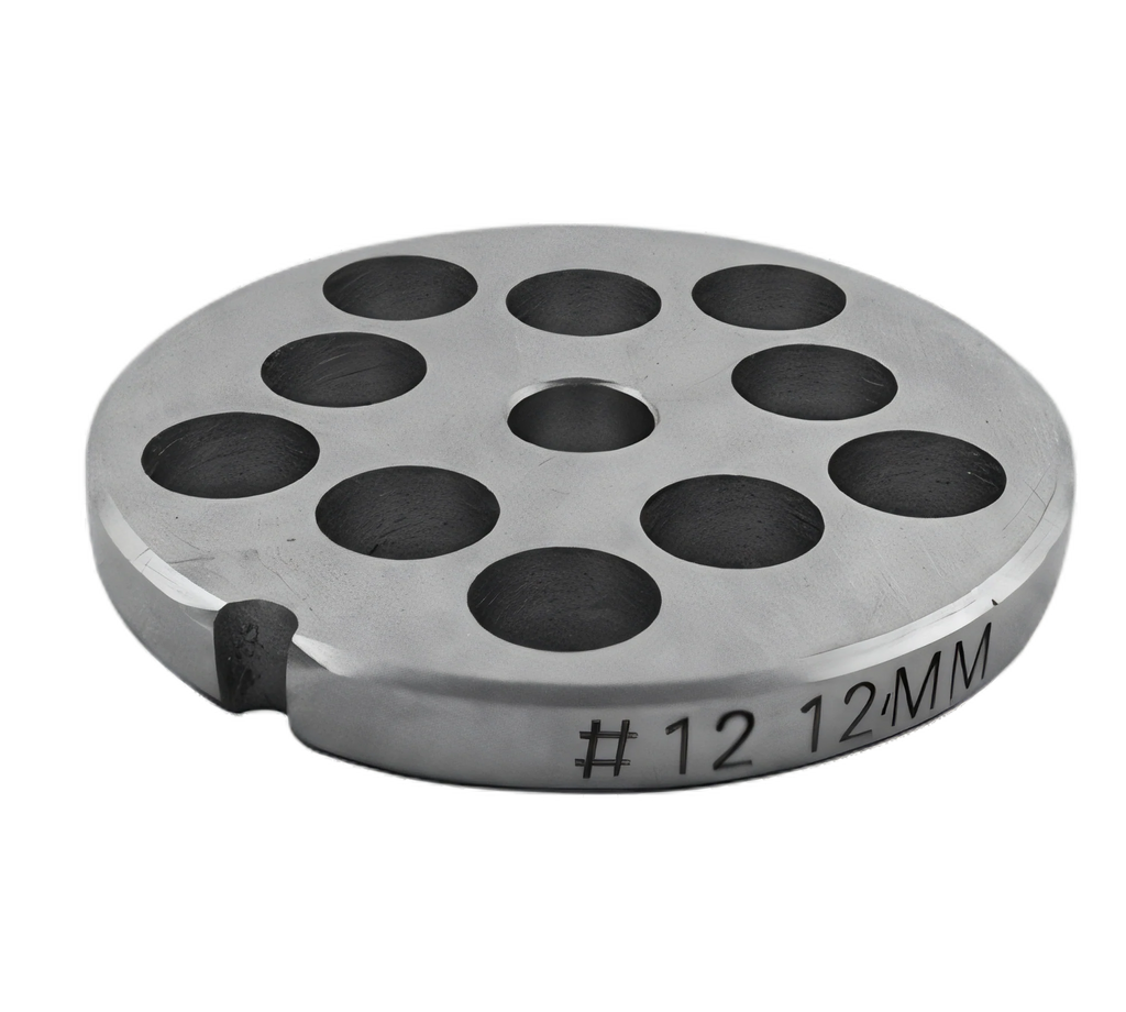 Uniworld Foodservice Equipment SS812GP1/2 Meat Grinder Plate, #12 Hub, 1/2-inch Hole, Stainless Steel Case of 12