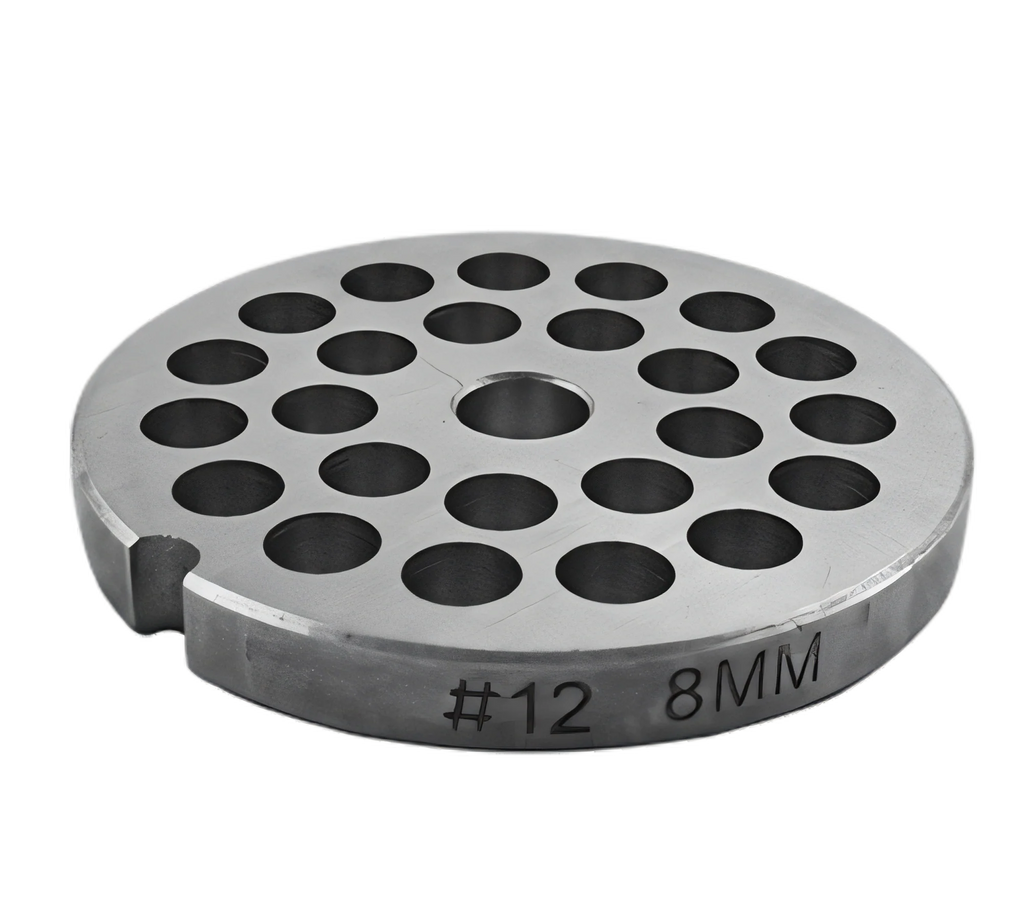 Uniworld Foodservice Equipment SS812GP3/8 Meat Grinder Plate, #12 Hub, 3/8" Hole, Stainless Steel Case of 21