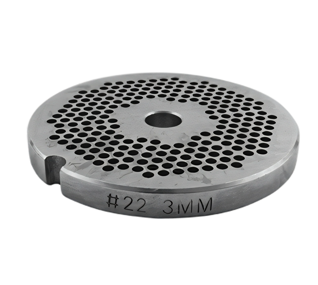 Uniworld Foodservice Equipment SS822GP1/8 #22 Meat Grinder Plate, 1/8" Hole Size, Stainless Steel