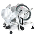 BakeMax BMMSM08 8-Inch Manual Gravity-Feed Meat Slicer, Belt Driven, Anodized Aluminum, 120V